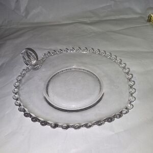 Vintage Imperial Glass Candlewick clear bon bon or candy dish